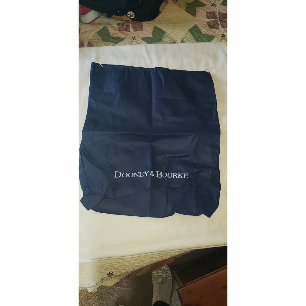 Dooney & Bourke Navy Blue Drawstring Handbag Dust Bag Storage Cover Large